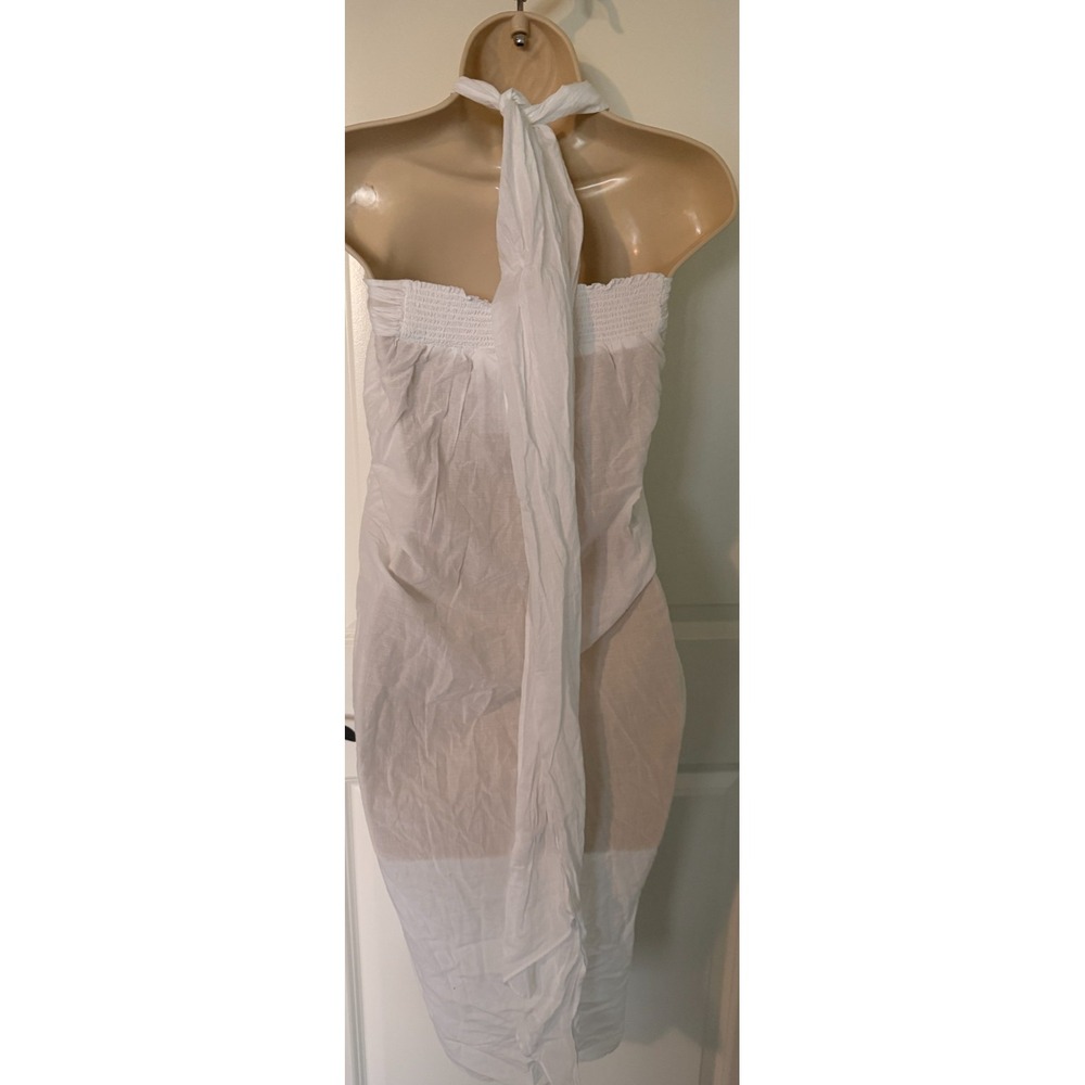 J. CREW White Convertible Beach Sarong Dress Small NWT BF183 - Picture 3 of 8